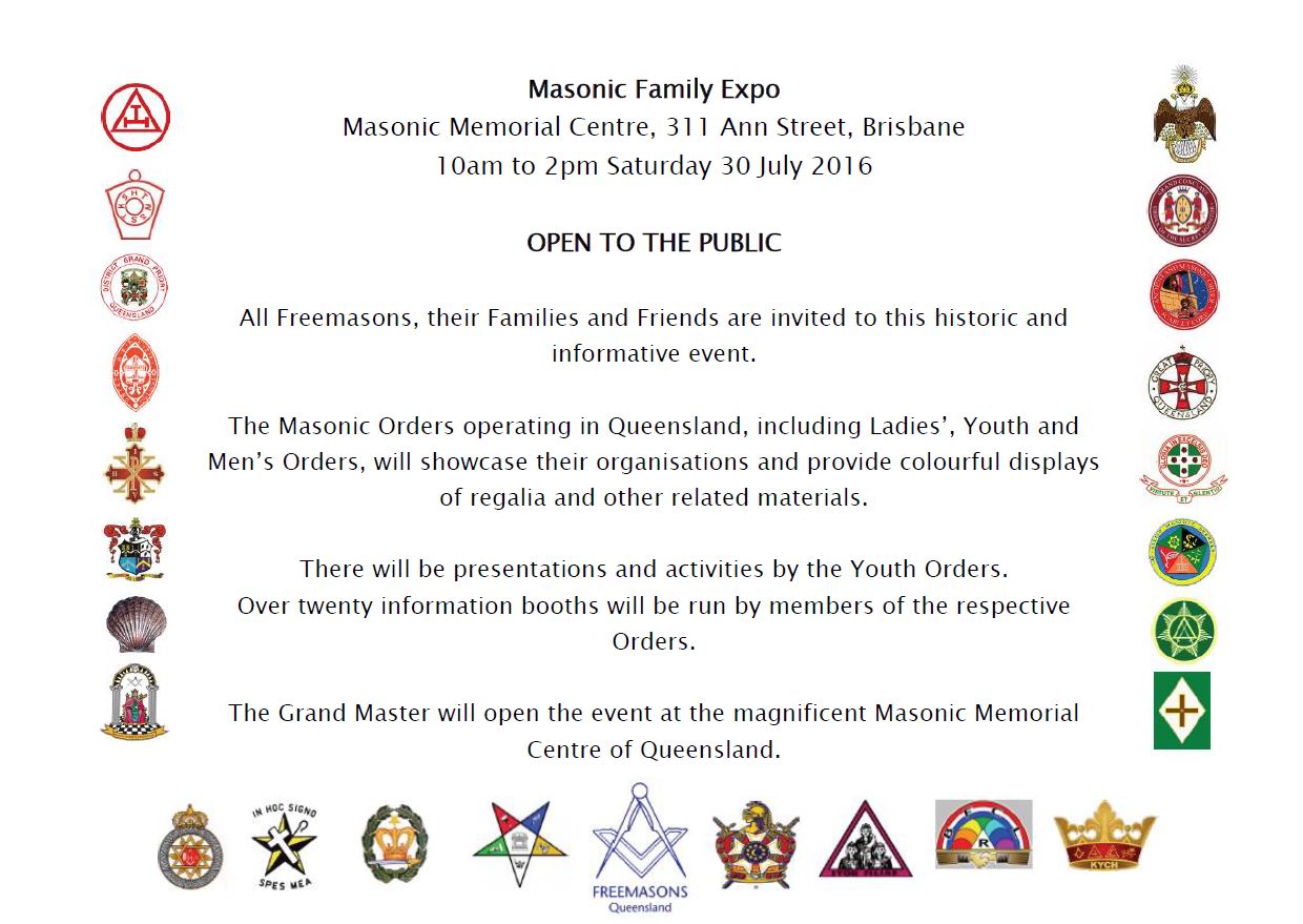 Freemasons Queensland  Grand Master and Grand Officers